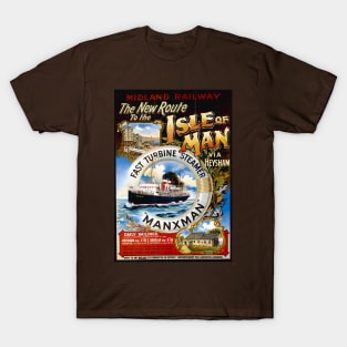 Vintage Travel Poster - Isle of Man T-Shirt